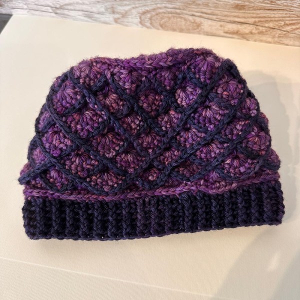 Purple Trellis Hat